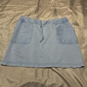 J. Jill Light Blue A-Line Skirt